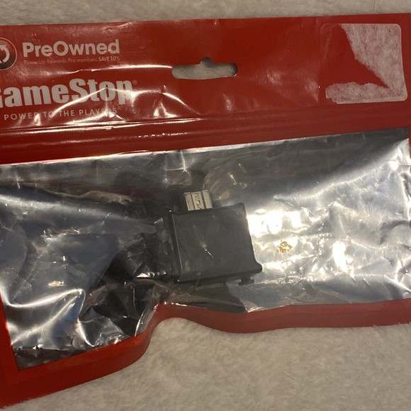 Motion Plus Adapter For Nintendo Wii  Black Adapter Game Stop Pre-owned Sealed - Picture 2 of 8
